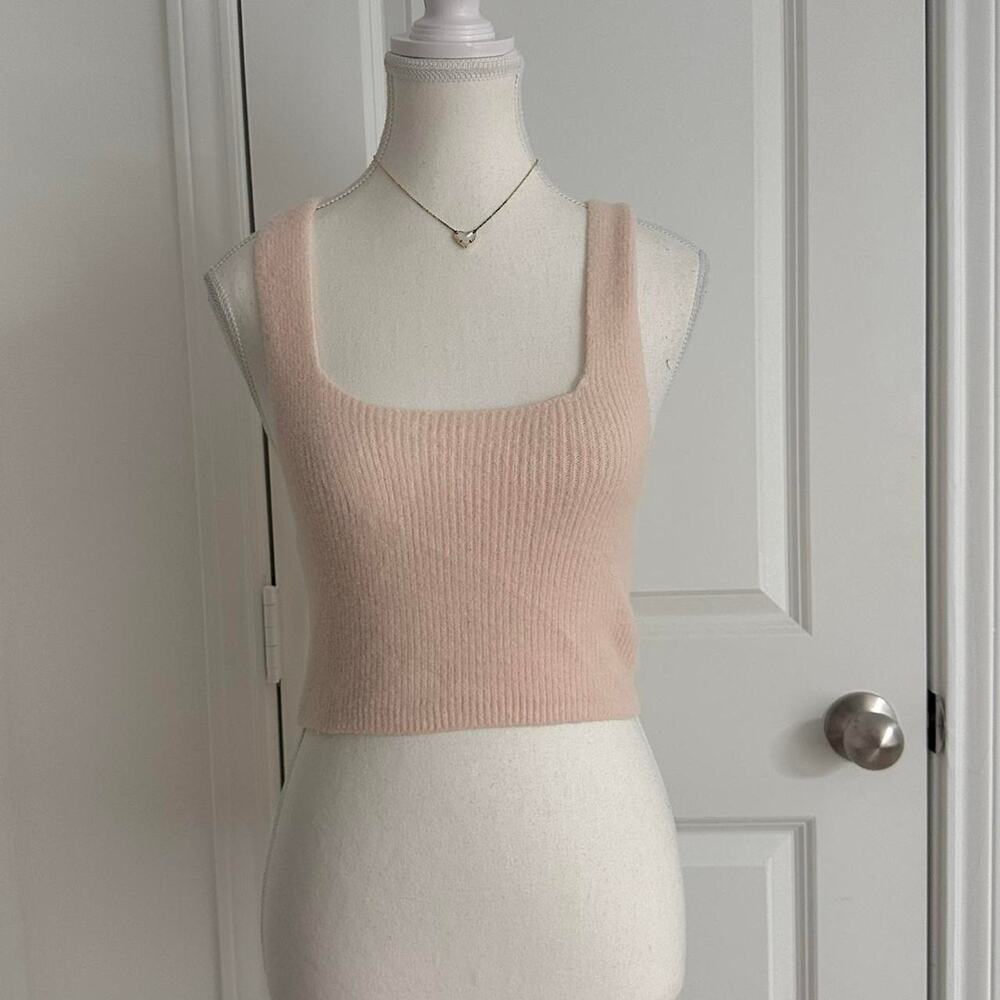 Free People Size XS Baby Pink Knit Tank Super Soft